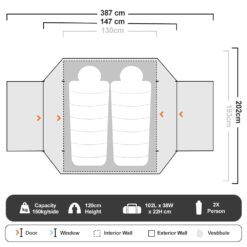 Oztrail ultimate all weather queen stretcher best sale